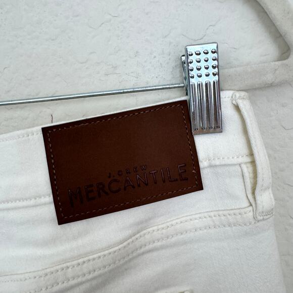 J. Crew Mercantile Womens Mid Rise Skinny Jeans Size 32 X 28 Stretch Off White - Picture 4 of 7
